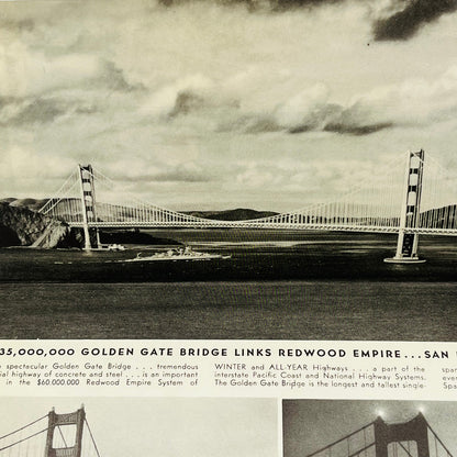 1939 SAN FRANCISCO TOURIST SIGHTSEEING MAP PAMPHLET WORLD’S FAIR GOLDEN GATE A1