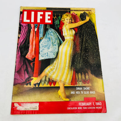 Life Magazine: February 1 1960 - Dinah Shore and Her TV Glad Rags TA8