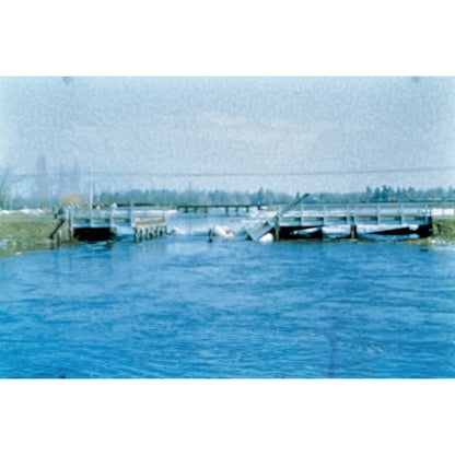 1966 Original Color Slide Collapsed Broken Bridge Set of 4 2x2 TK2-S4-30