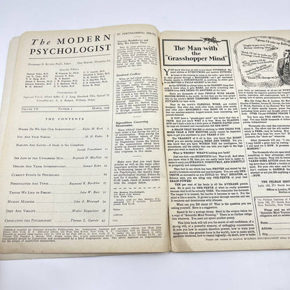 1936 March - The Modern Psychologist Magazine Dagobert D. Runes TF3