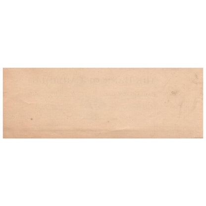 1910s The Bank of Carlisle South Carolina Blank Check SE4