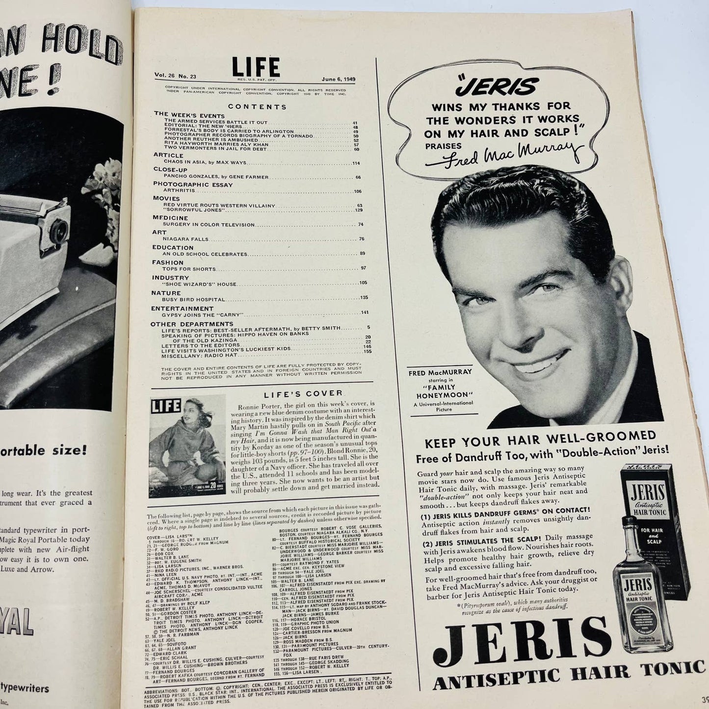 1949 June 6 LIFE Magazine Summer Playclothes The Reuthers Niagara Falls TD5