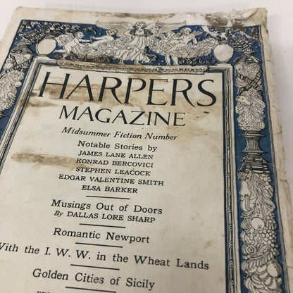 Harpers Monthly Magazine August 1923 James Lane Alan Konrad Bercovici Many Ads