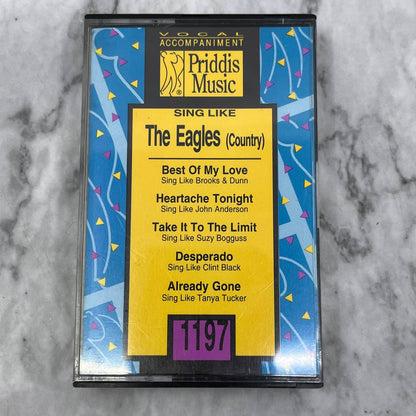 The Eagles (Country) Priddis KARAOKE Vocal Accompaniment Cassette Tape TJ6-84