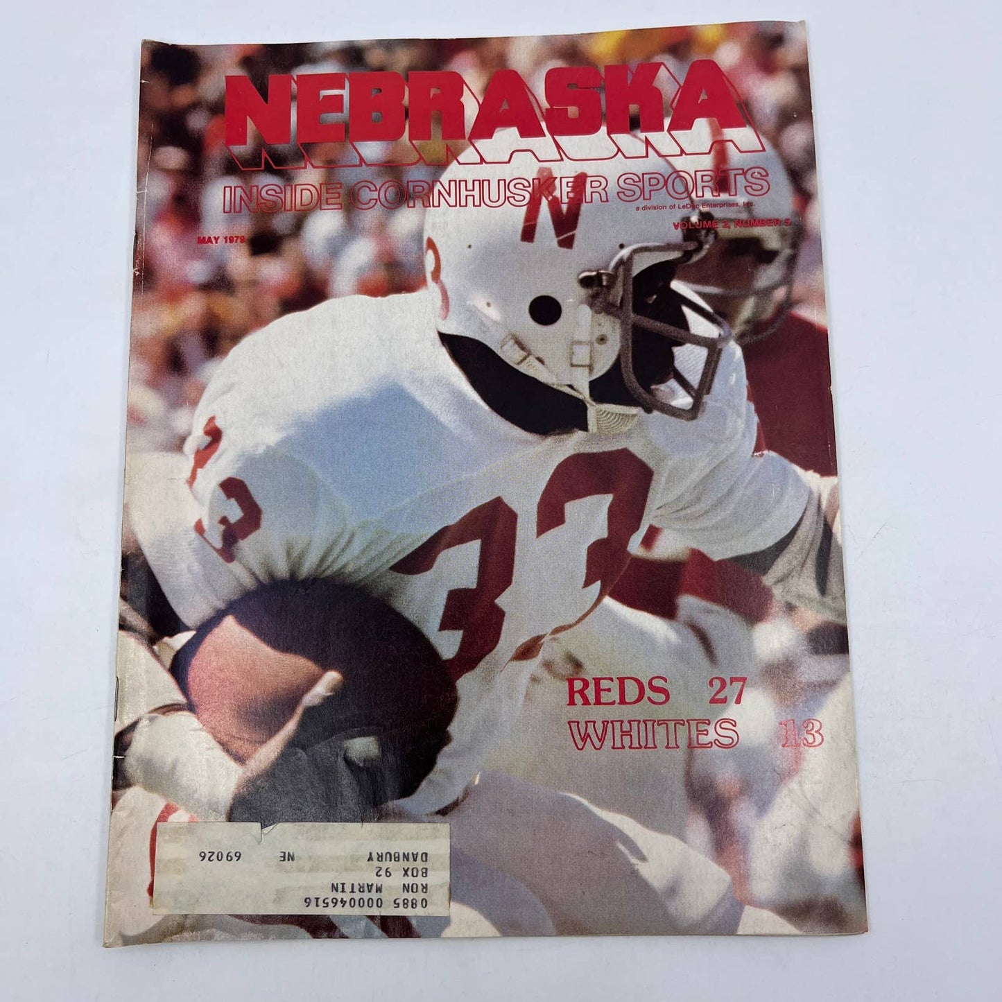 1979 May - Nebraska Inside Cornhusker Sports Magazine - Anthony Steele TH7