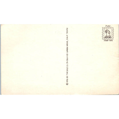 Santa Lives Christmas Bandits Reindeer Original Postcard TK1-P1