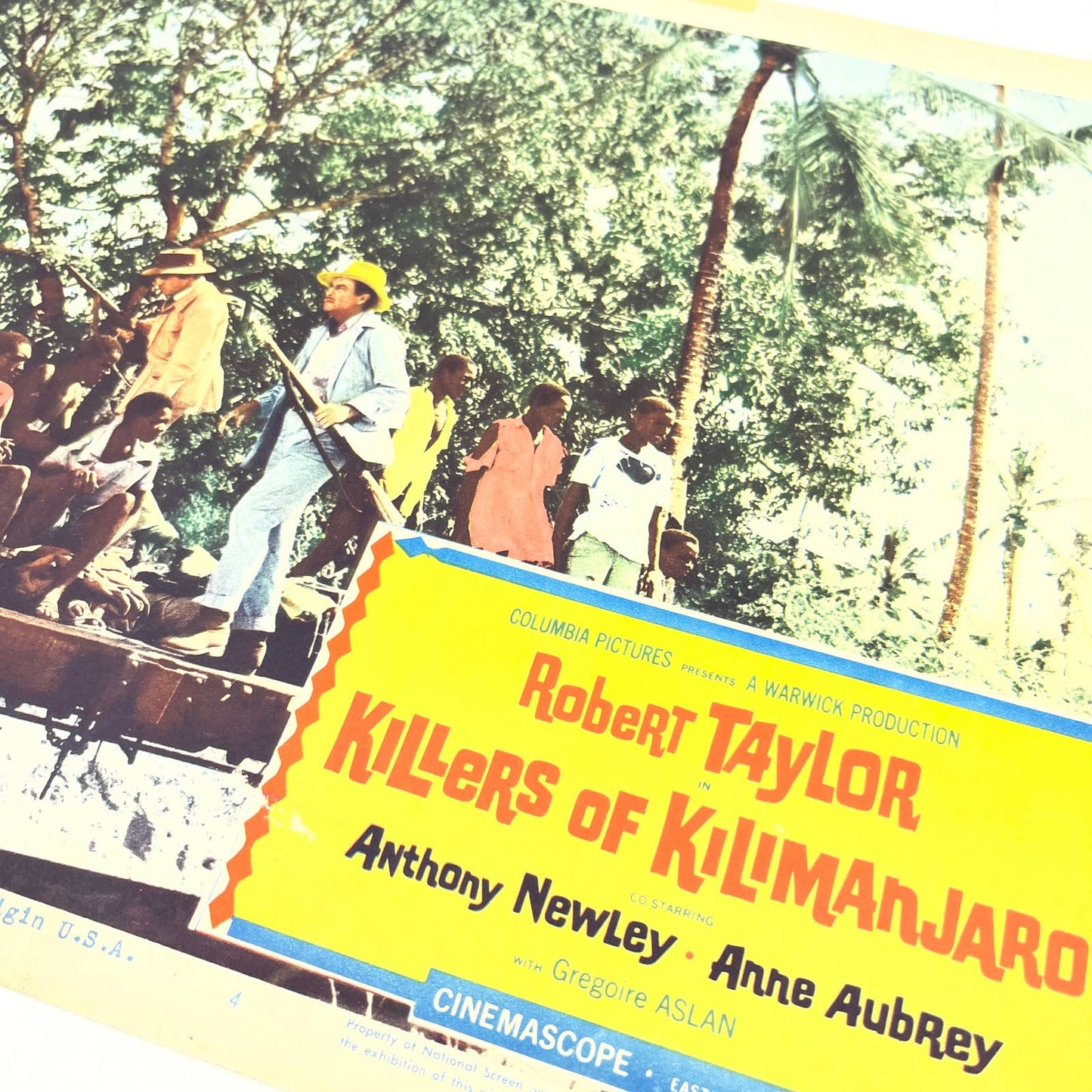 1960 Killers of Kilimanjaro Robert Taylor Anthony Newley Lobby Card #4 FL4