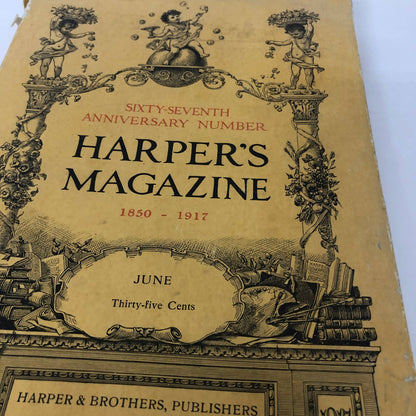 Harper's Monthly June 1917 67th Anniversary Many Ads World War I