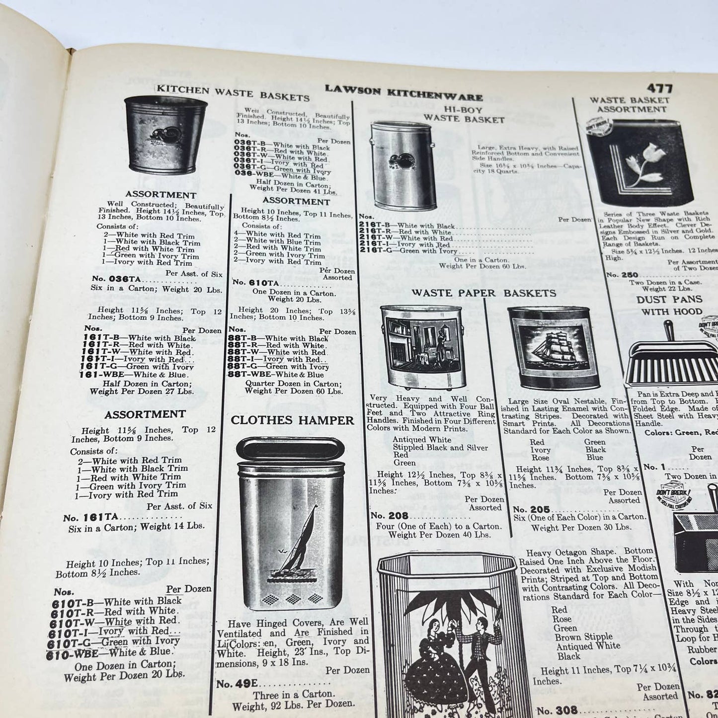 1920s Kauffman Bros. Wholesale Hardware Catalog Hardcover Over 40,000 Items TF8