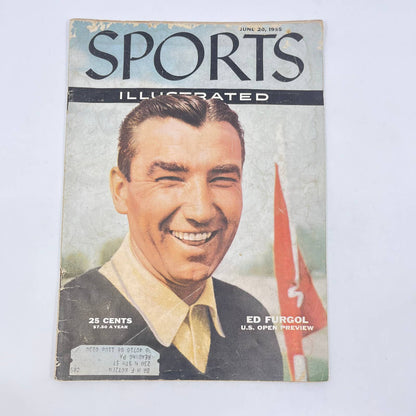 Sports Illustrated Magazine Ed Furgol US Open golf Preview June 20, 1955 TF9