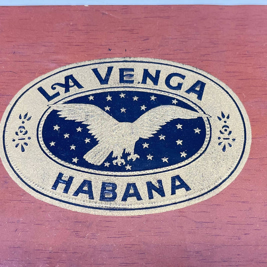 Vintage La Venga Habana Original Cigar Box Tobacco Label 9"x5.5" Litho AA8