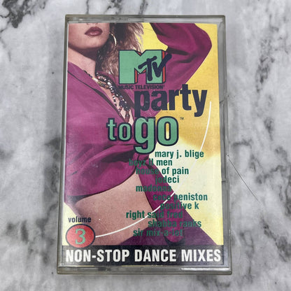 MTV Party To Go Volume 3 Dance Mixes  Cassette Tape TC7-50