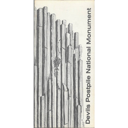 1977 Devils Postpile National Monument Travel Guide Booklet California TJ7