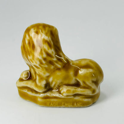 Vtg Ceramic LION Wade England Red Rose Tea Noah's Ark Mini Figurine 1.25” SA5