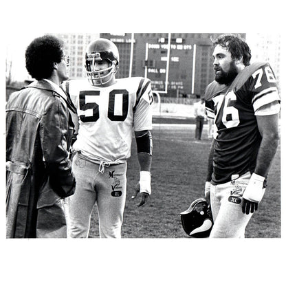 1978 Press Photo Football Minnesota Vikings John Warder & Jeff Siemon 8x10" AD3