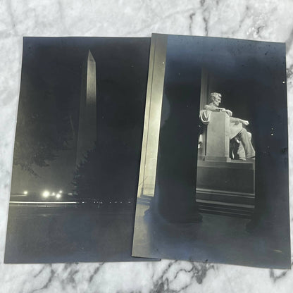 Antique Collection of 5 RPPC Postcards Washington DC Attractions Monuments TJ8