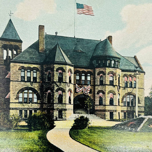 1910s Postcard Administration Building Soldiers Home Sandusky OH PA8