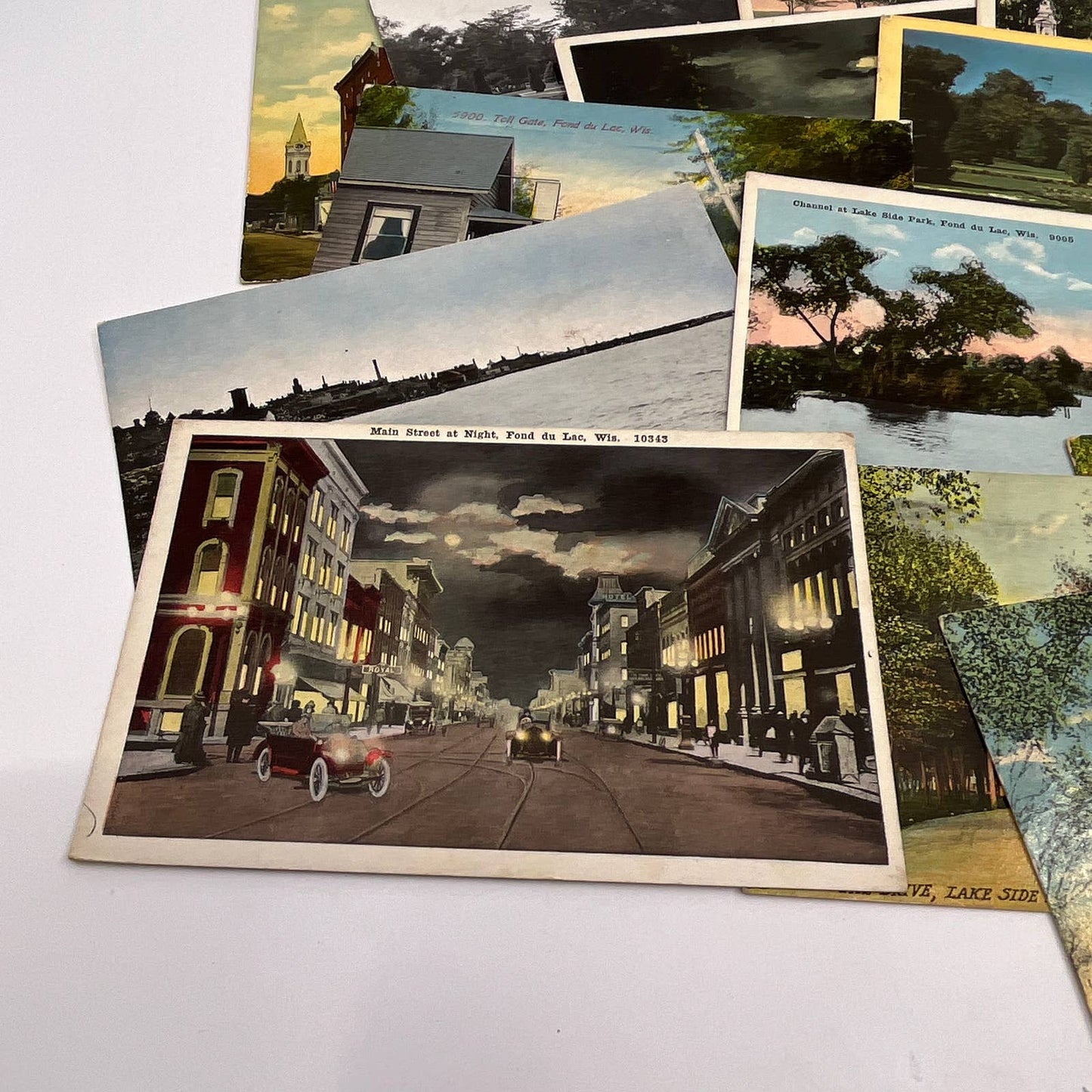 Lot of 20 Antique Postcards From Fond Du Lac Wisconsin TF5