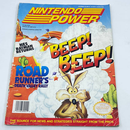 Nintendo Power Volume 43, December 1992 - Road Runner w/ Lost Vikings Poster TE9