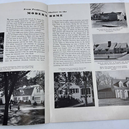 1950s MCM Dream Home Ideas Copper Brass Bronze Advertising Booklet Brochure TH8