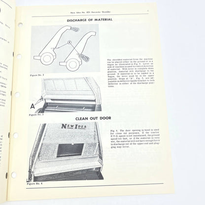 1963 Original New Idea 825 Harvester Shredder HS140 Operator's Manual TB9