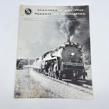 1977 Sept Chesapeake and Ohio Historical Newsletter C&O RR Thomas Dixon WV M1-2