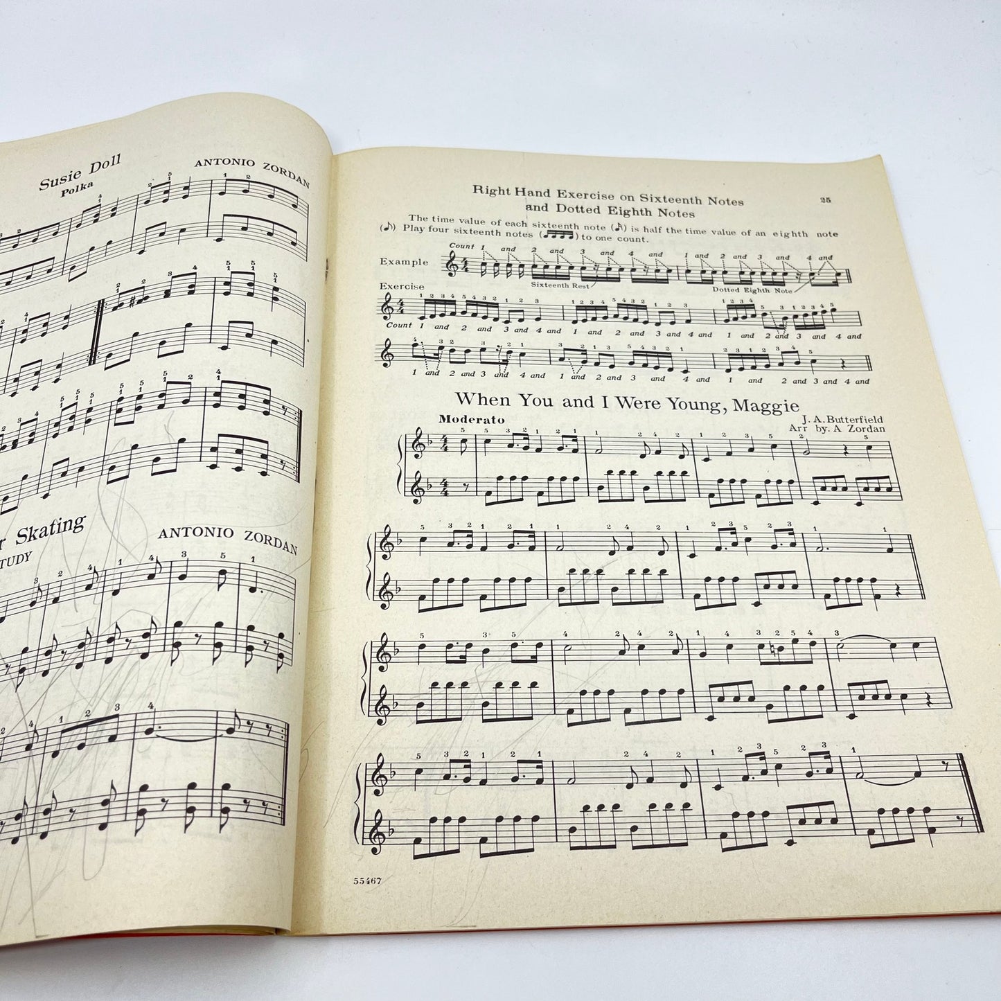1949 Antonio Zordan's Piano Accordion Junior Method Treble Clef Edition V43-1