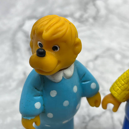 Vintage 1980s Berenstain Bears Papa Mama 3.5" Lot 2 SE7