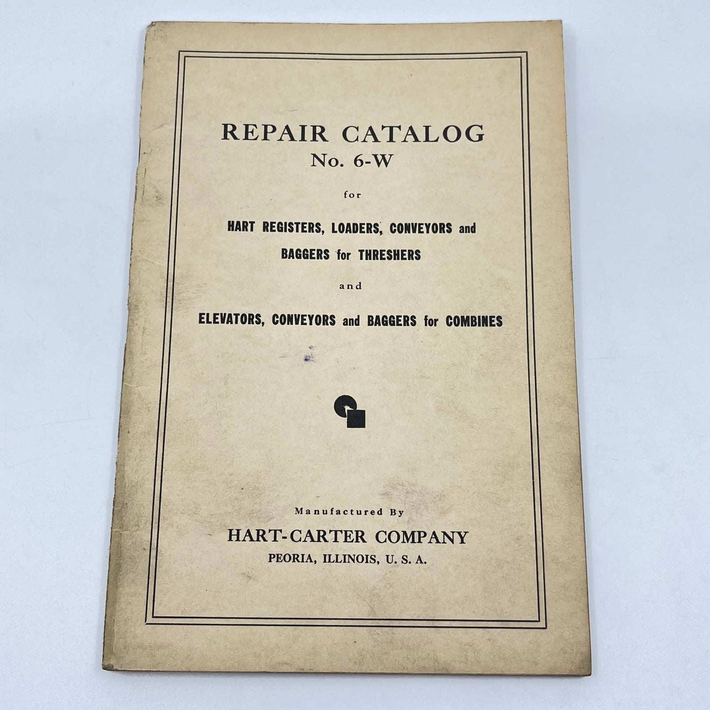 1935 Hart-Carter Repair Catalog 6-W For Loaders Conveyors Baggers Threshers TF8