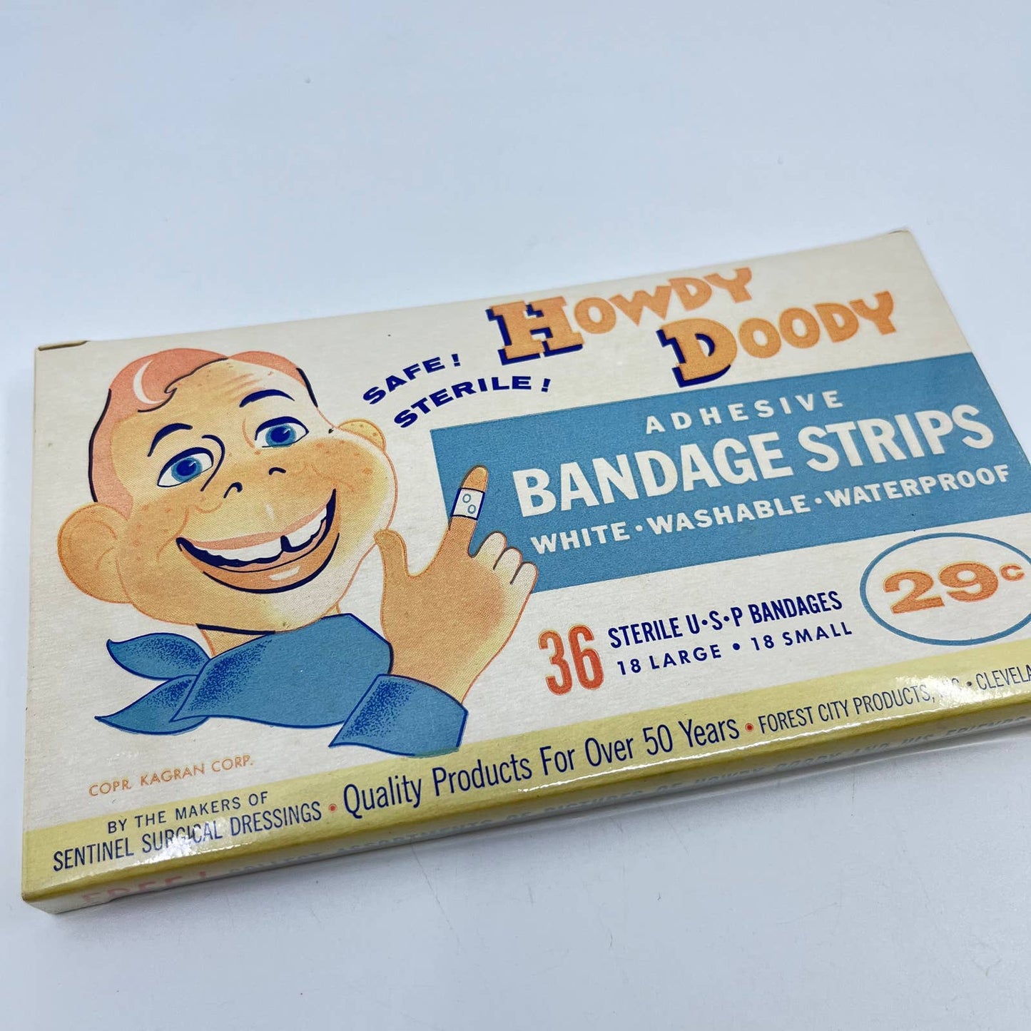 1950s Howdy Doody Bandage Strips With Box and Picture NEW UNOPENED SEALED TE5