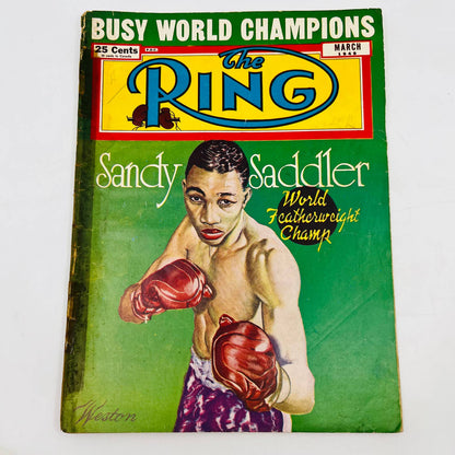 1949 Mar - The Ring Boxing Magazine – Sandy Saddler Cover TA5