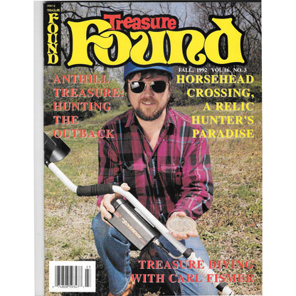 Treasure Found! Magazine 1992 Fall Metal Detecting Gold Diamonds M2