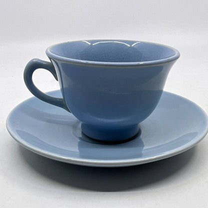 Vintage LuRay Taylor Smith & Taylor Pastels Blue Cup and Saucer TI3-3