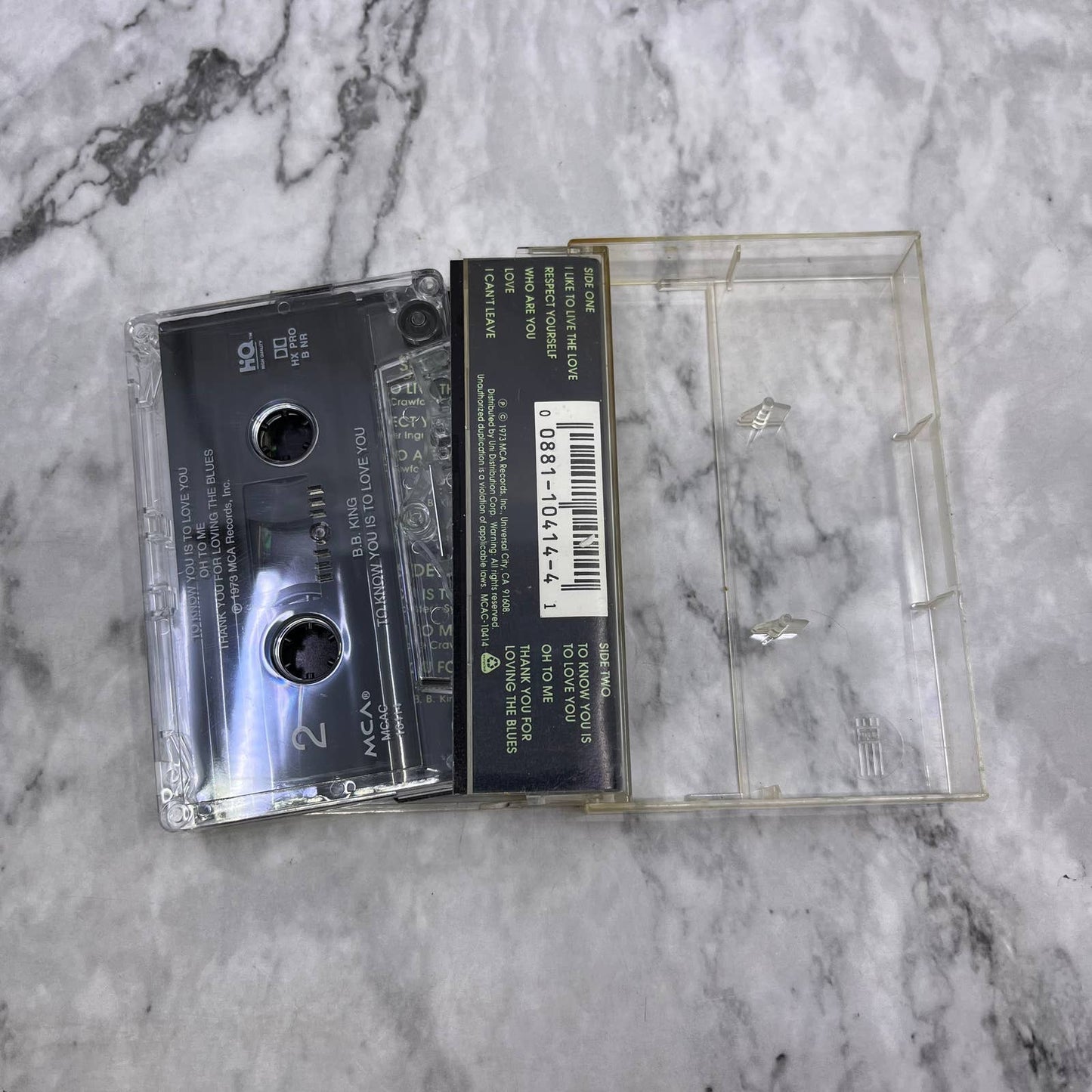 B.B. King To Know You is To Love You Cassette Tape TD9-62
