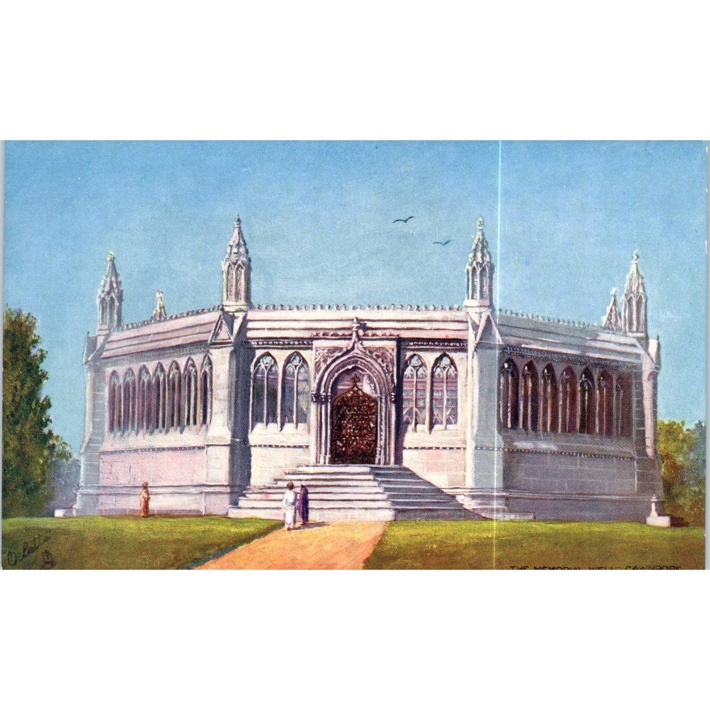 Cawnpore The Memorial Well Raphael Tuck Oilette Original Postcard TK1-P17