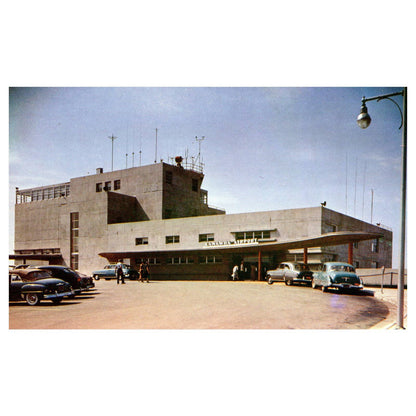Vtg Postcard - Administration Building Kanawha County Airport Charleston WV AD9