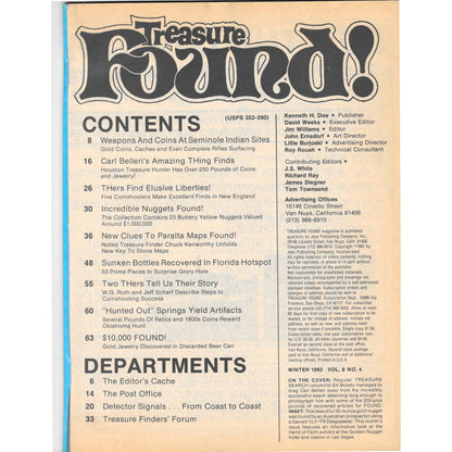 Treasure Found Magazine - Treasure Hunting Gold Metal Detecting Winter 1982 M4