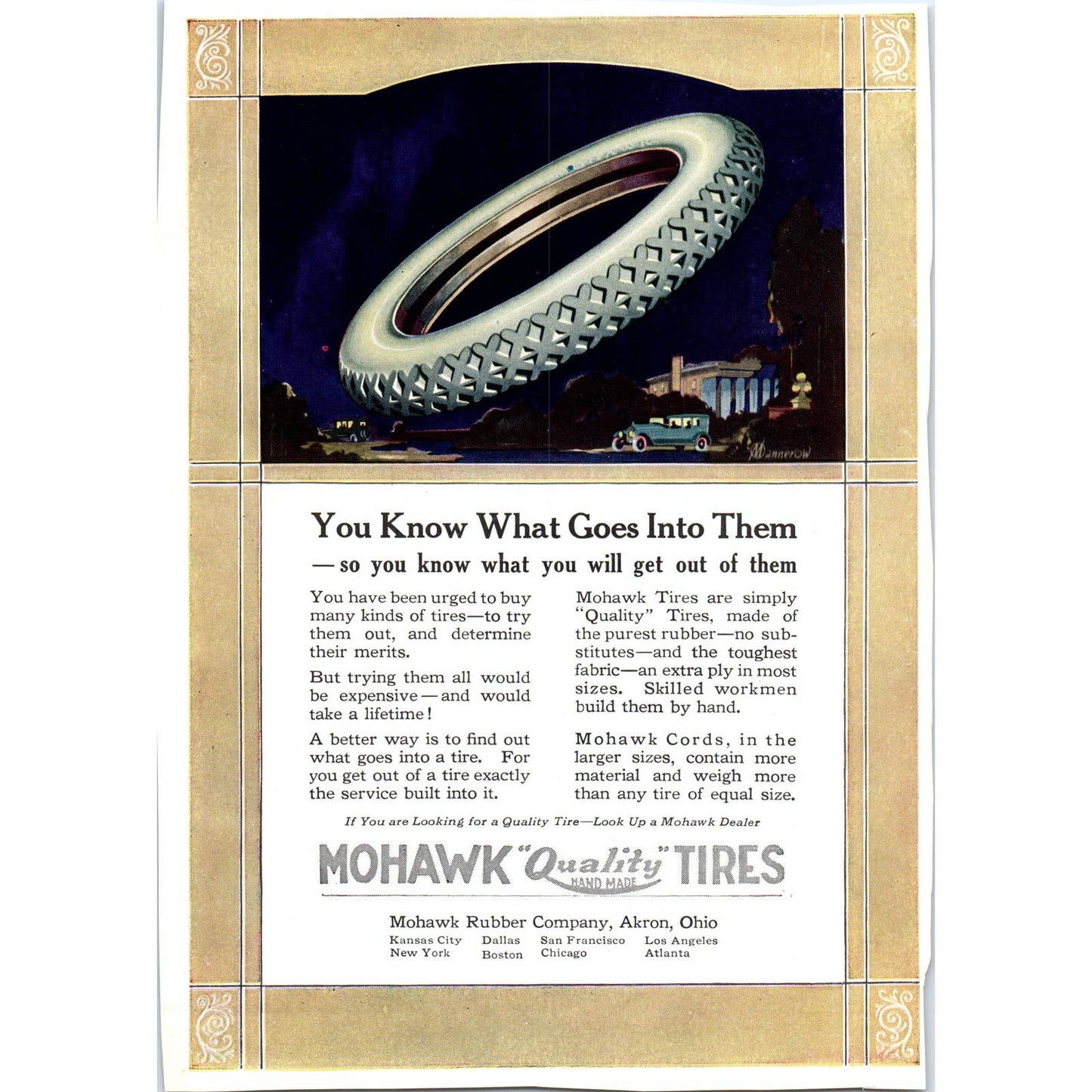 c1920 Harper's Magazine Ad - Jordan Motor Car Company Silhouette Cleveland TF6-1