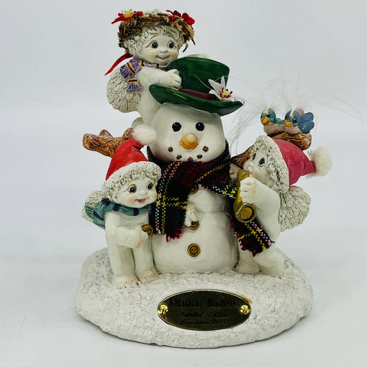 Dreamsicles Snowman & Cherubs #11138 "A Magical Beginning" 2000 Ltd Edition TD4