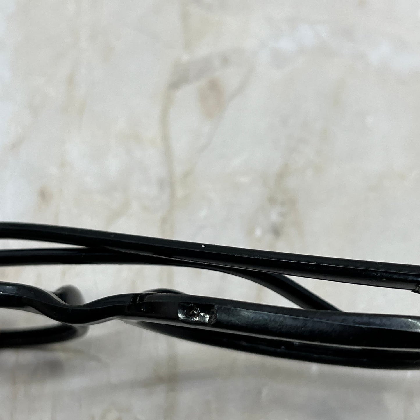 Vtg Ladies' Black Plastic Papillion Oversize Cat Eye Eyeglasses Frames TJ9G1-6