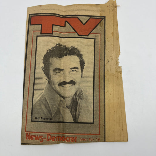 1981 Dec 13 Bellville IL News-Democrat TV Listings Magazine Burt Reynolds L4-1