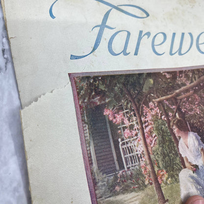 FAREWELL by A.H. Eastman & Fred Hellman 1917 LARGE FORMAT Sheet Music TJ4