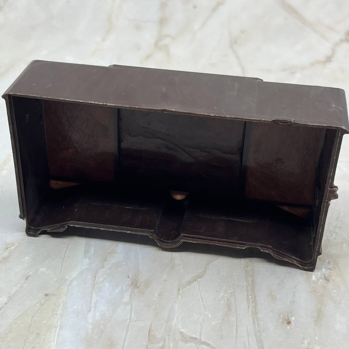 Plasco Brown Dresser Vanity Nightstand Doll House Furniture 4 Piece Lot TC5