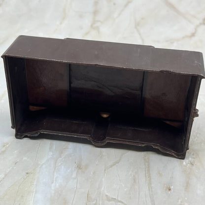 Plasco Brown Dresser Vanity Nightstand Doll House Furniture 4 Piece Lot TC5