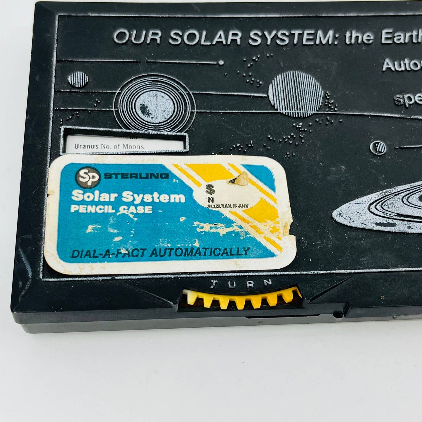 Vintage Sterling Plastics Educator Pencil Case Box "Our Solar System" #562 TD9