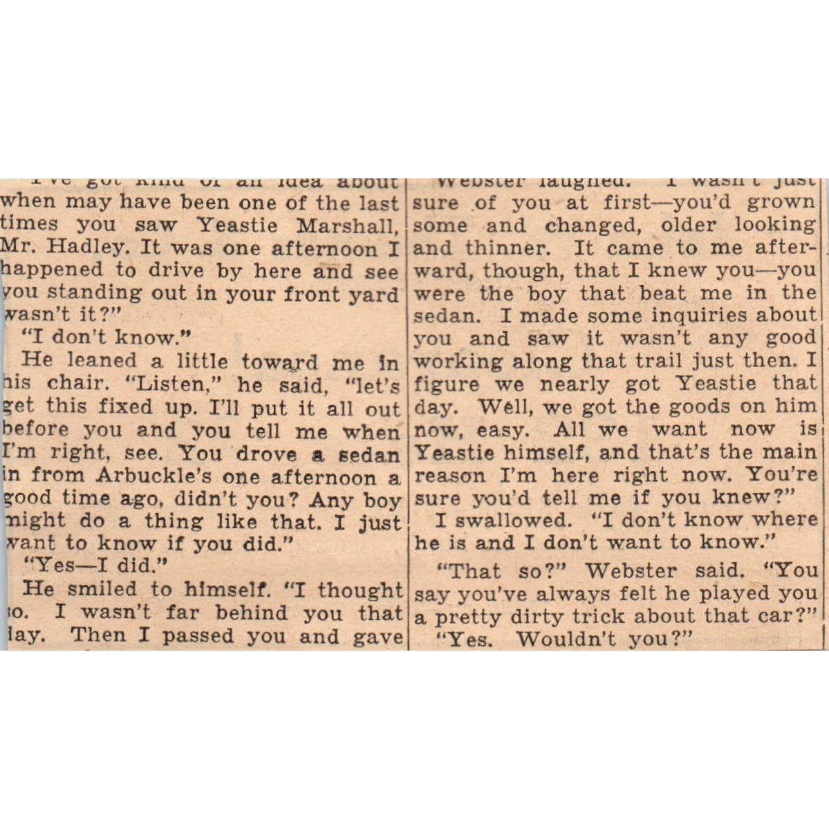 1935 Minneapolis Journal Newspaper Ad John W. Thomas Hat Clearance FL5-6