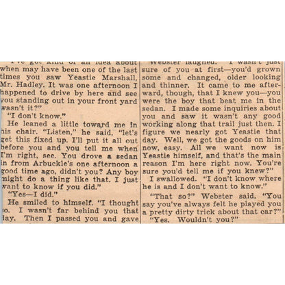 1935 Minneapolis Journal Newspaper Ad John W. Thomas Hat Clearance FL5-6