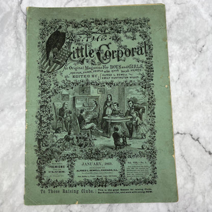 1869 Jan - The Little Corporal Original  Magazine For Boys And Girls TB5