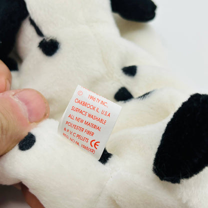 TY Beanie Baby DOTTY Dalmation Dog 1996 Retired - with Tag in Protector TC1