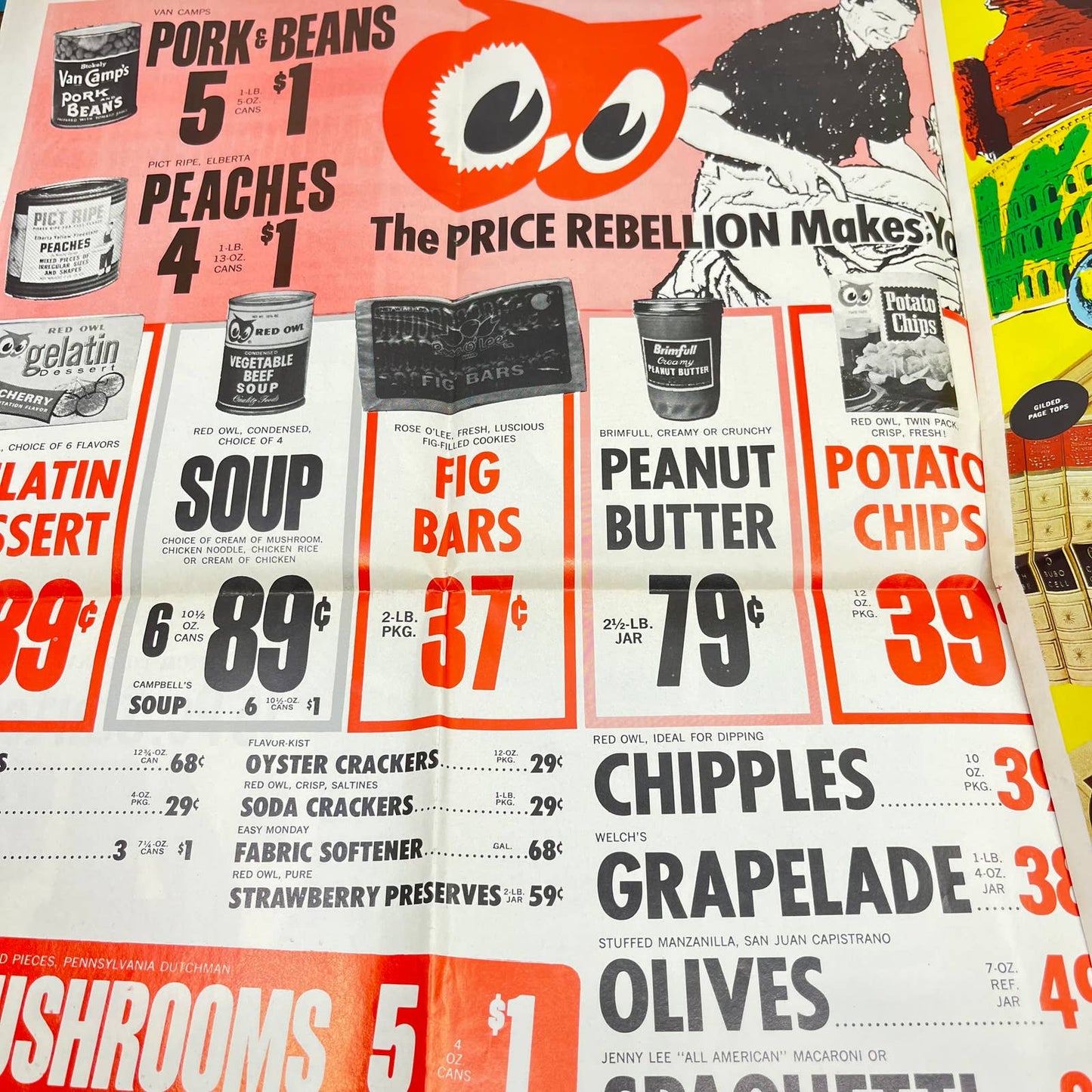 1969 Red Owl Grocery Store Irish Tableware Sale Weekly Paper Ad Marinette WI TF9